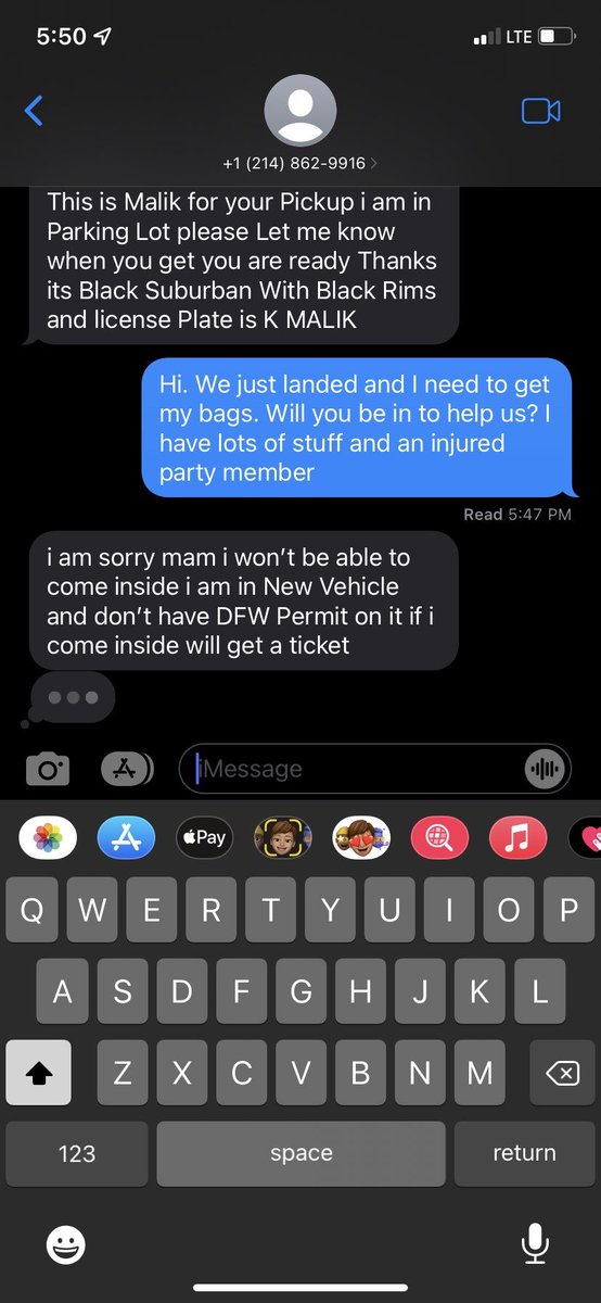 JudgmentalF's tweet photo. @Dallaslimotexas I trusted you to take care of my handicapped friend and your service was awful. You even admit to breaking @DFWAirport rules. Never treat the handicapped poorly or mess with the Americans with Disabilities Act. There's more regulatory fun in your future :-) https://t.co/Z0g2GRNANx