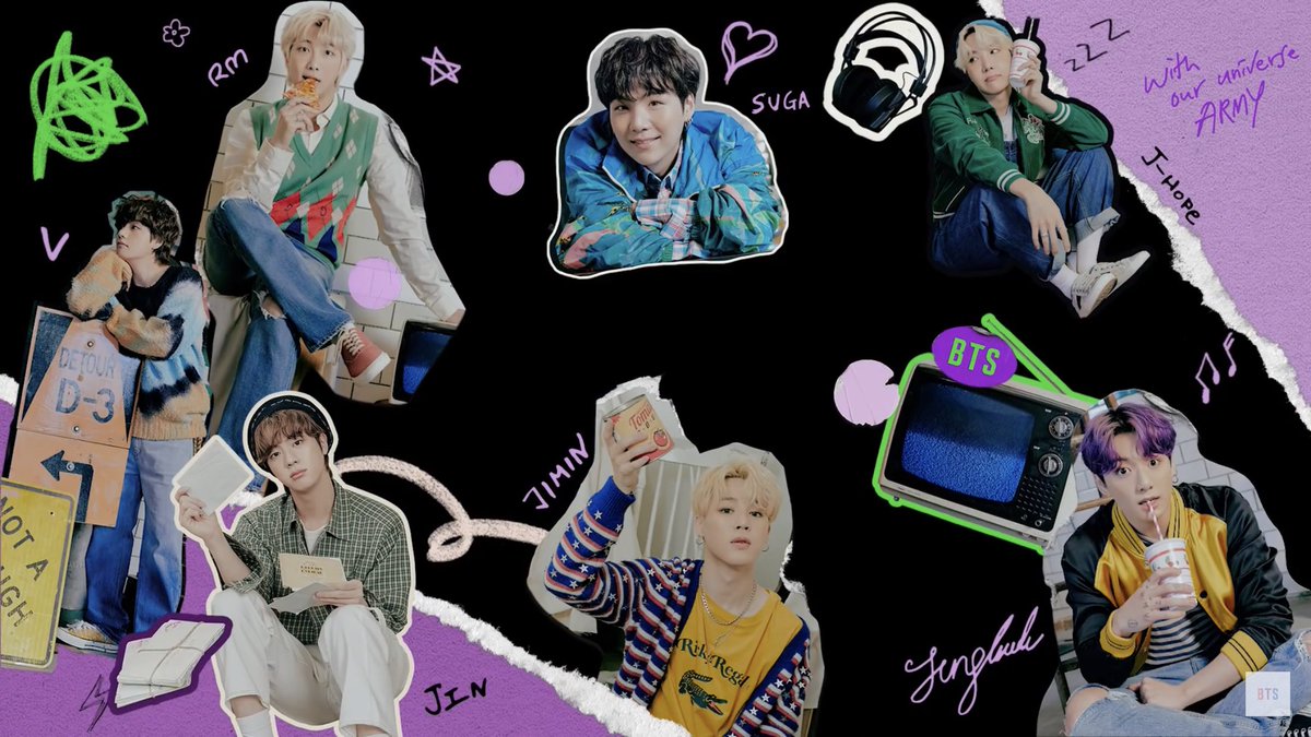 They all look so cute 🖤💜