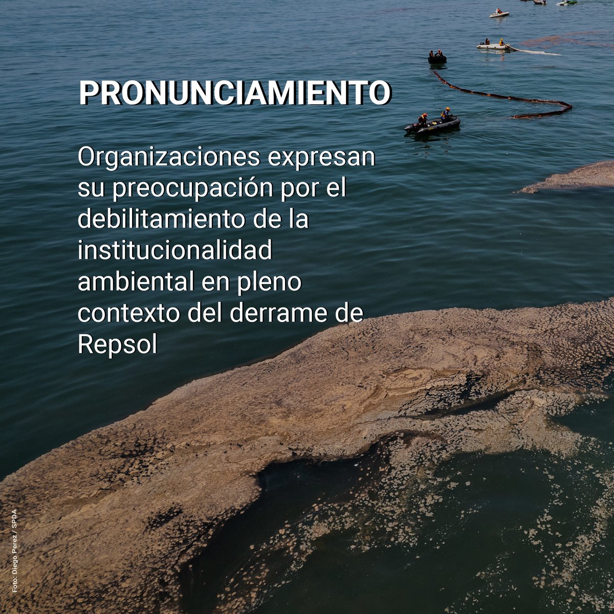 #Pronunciamiento | Organizaciones de soc. civil expresamos nuestra preocupación por el debilitamiento de la institucionalidad ambiental en pleno contexto del derrame de Repsol, y solicitamos se asegure la legalidad de las designaciones. Lee el texto aquí👉🏻bit.ly/3tkMlXQ