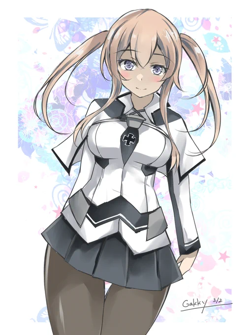 #艦これ版真剣お絵描き60分一本勝負_20220302
#艦これ版深夜の真剣お絵描き60分一本勝負
グラーフさん 