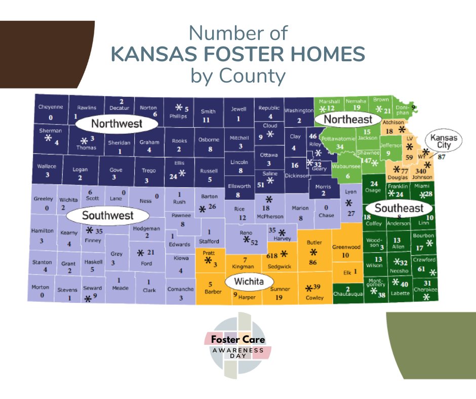 DCCCAInc's tweet photo. Kansas has more than π,πππ children in care, but only π,πππ foster homes. When children can't be in their home, and there are no homes in their county, they have to move to a different county. Kansas needs more foster homes everywhere! #MakeARipple
https://t.co/qidFFqpnTq https://t.co/ephnOEXe48