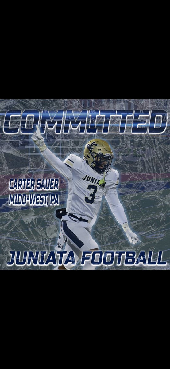 carter_sauer's tweet photo. Thank you for the opportunity to play the game I love at a higher level. Proud to be an eagle @JuniataFootball 🦅 https://t.co/FqghnY2npk