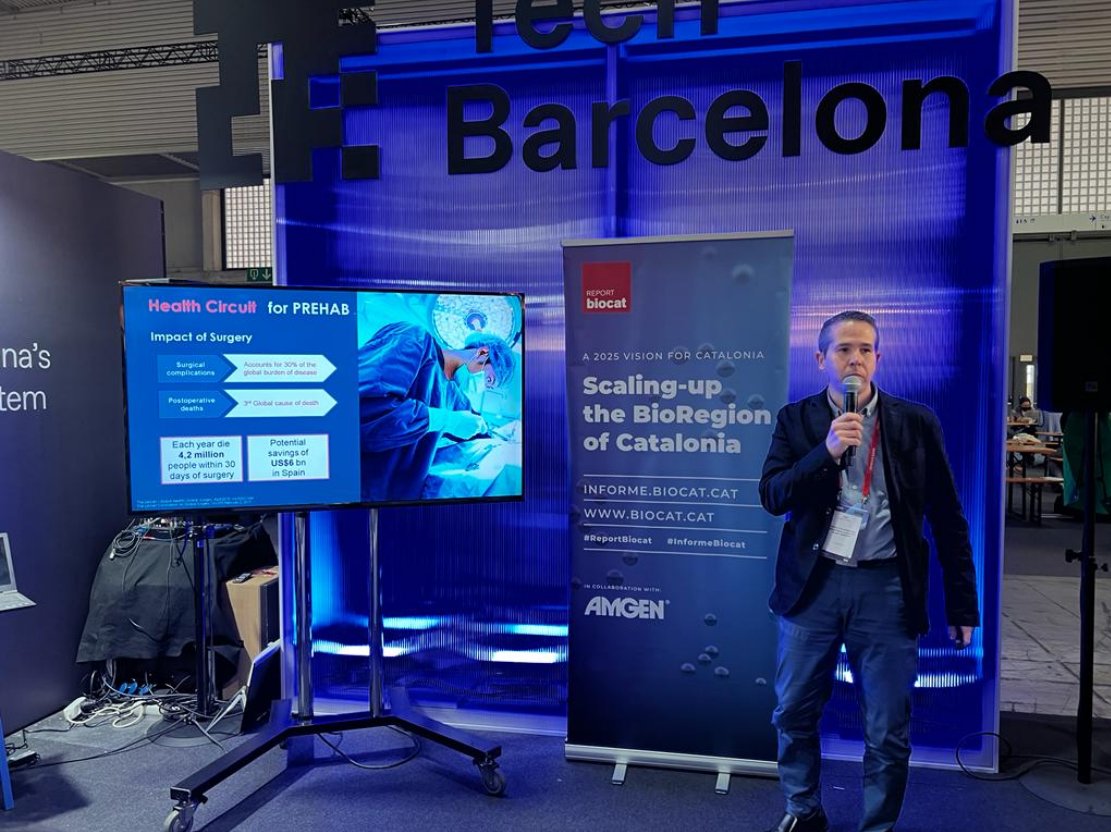 biocat_en's tweet photo. 🟥 2nd track with the other 8  #health #startups from the #BioRegionCatalonia, under the #DHWS program:

✅ @AbleHumanMotion 
✅ @DTI_Foundation
✅ @HealthCircuit
✅ #Heecap
✅ @mjnneuro
✅ @newbsolutions
✅ @DyCareSolutions
✅ #UhDa

👉 Recap here https://t.co/OKfMoMWPtC https://t.co/w3kKDk1hu2