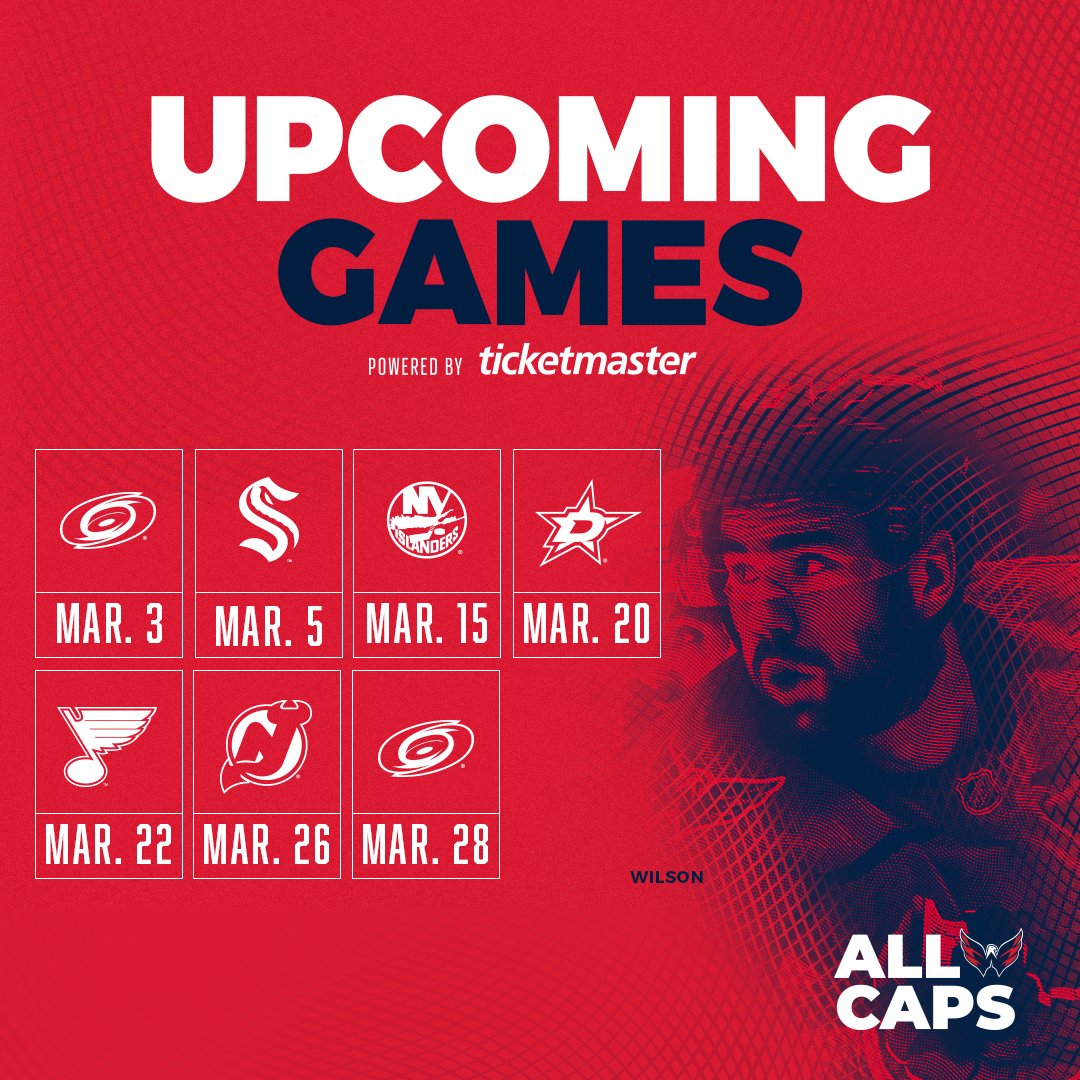Washington Capitals on Twitter "Tomorrow kicks off the first of seven