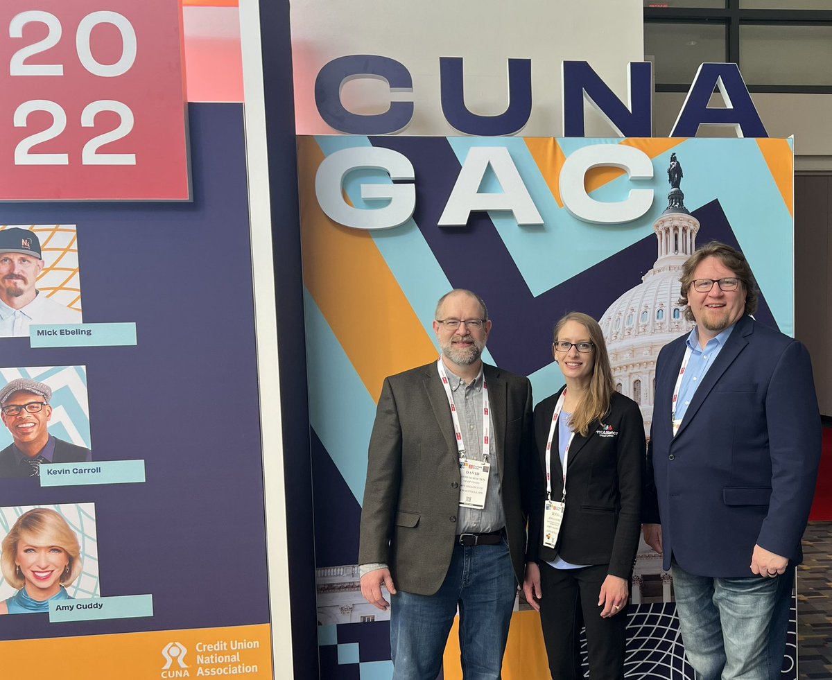 allforone_CU's tweet photo. We are excited to have three members of our leadership team (Mark, David, and Jenna) in Washington DC this week advocating for our members and credit unions with our state legislators. #gac2022 #advocate #minnesota #cuawareness #cudifference #creditunionsrock https://t.co/9nV5j4WQ5o