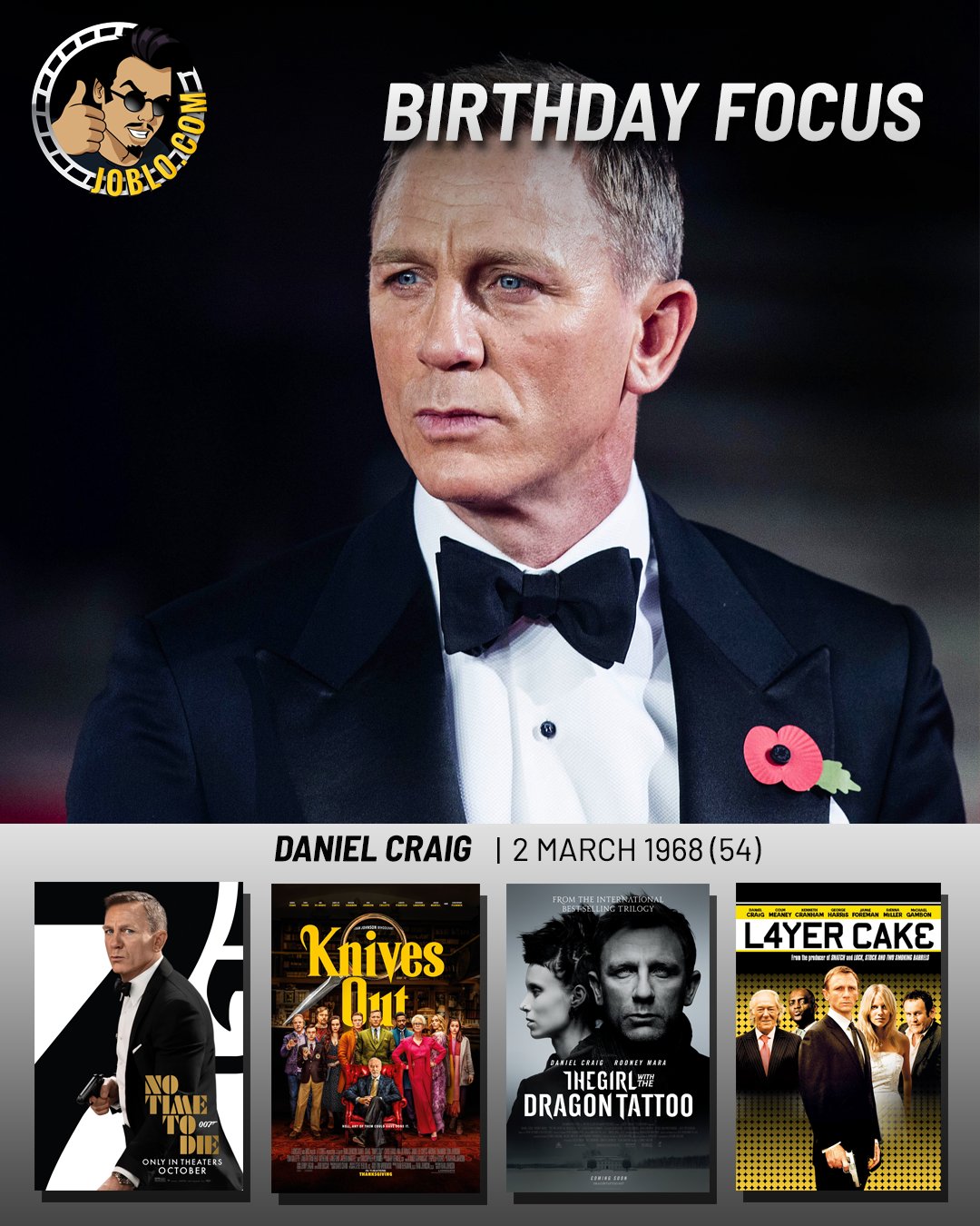 Wishing Daniel Craig a very happy 54th birthday! 