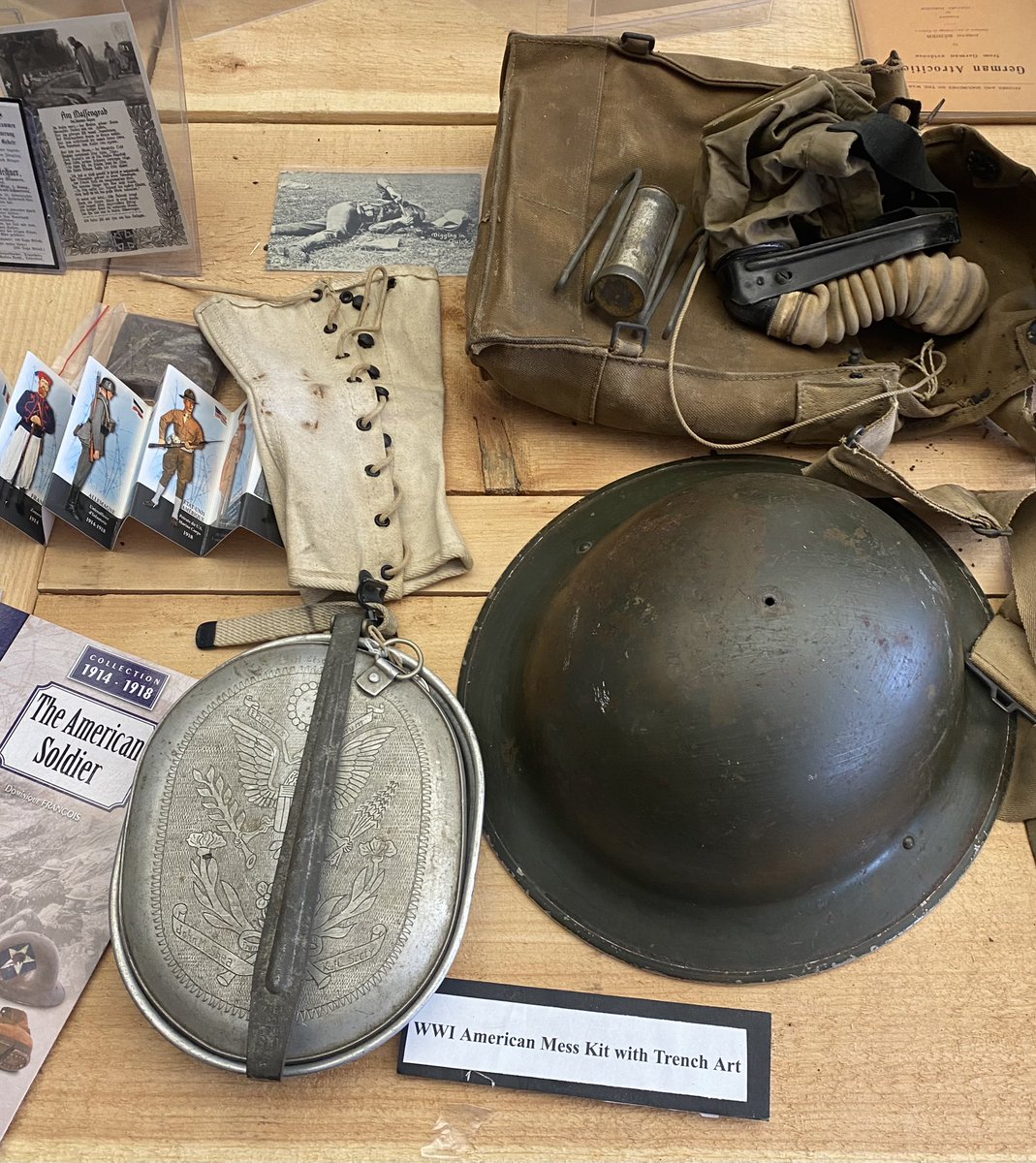 BrianSheehy's tweet image. More from the museum walk set up #objectbasedlearning #WWI @TheWWImuseum