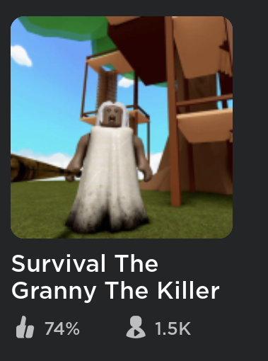 clovercrowclive's tweet photo. @BeanNotHere survive the grandma the killer https://t.co/uV3HpeE6zt