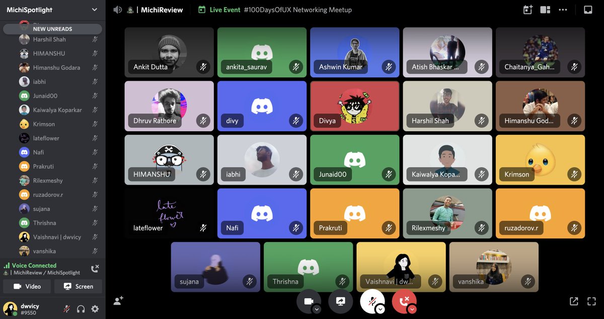 We have people from different cities and towns of India, Indonesia, and Nigeria joining us today for the #100DaysOfUX Networking Meetup. 🖖

We're so glad that we could make an impact and help folks in their journey of becoming a UXer. 🎉

Join the #100DaysOfUX program now :)