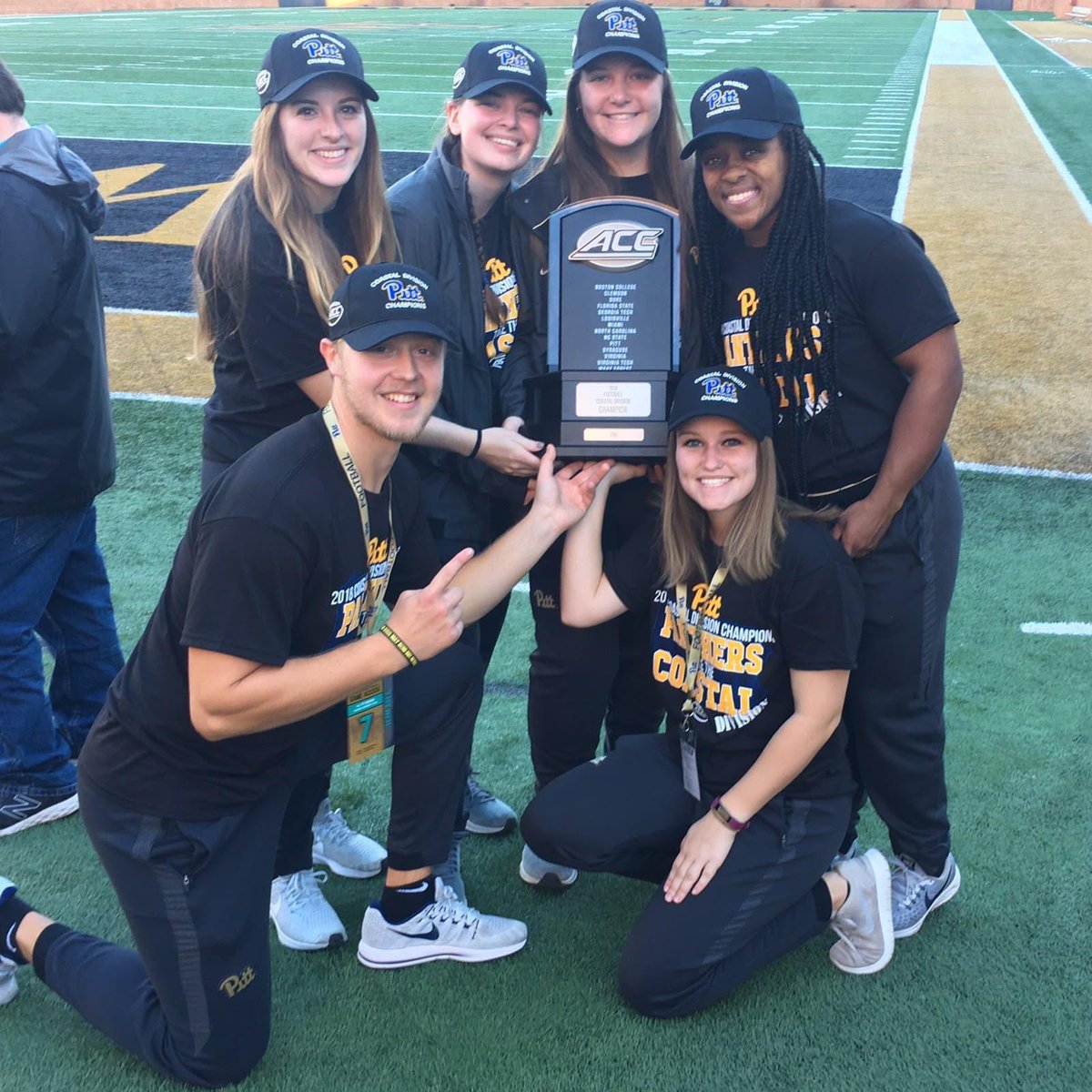 SLSsportsmed's tweet photo. Jen then went to Pitt and while in @Pitt_ATP program, worked with multiple D1 programs, even becoming an ACC Coastal Division champ! Here are some pictures of her time with @Pitt_FB https://t.co/wA7lJBz4PZ