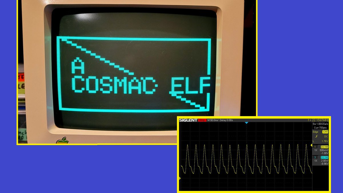 Arduining's tweet image. The #STM32F401 executing a while(1) loop generating pulses at 22.26MHz without alterations to demonstrate how the &quot;Pixie Video Generator&quot; emulation works without any CPU intervention.
#stm32duino #stm32f4 #COSMAC #CDP1802 #SBC1802 #retrocomputer