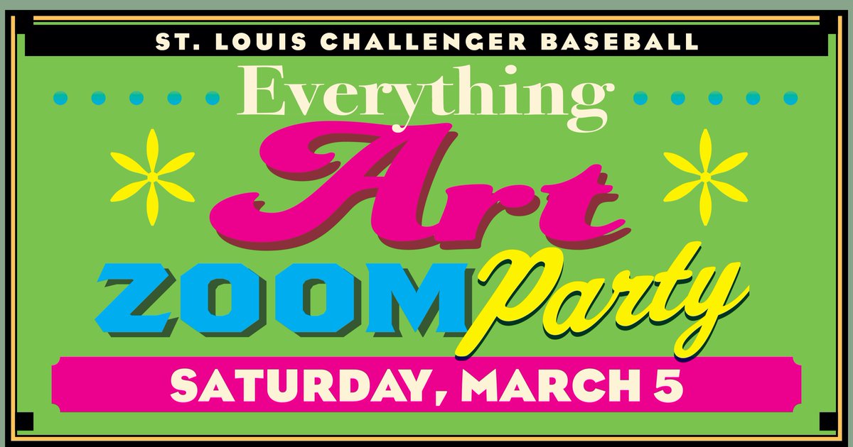Join us this Saturday, March 5th from 10:00 am to 10:30 am to show art you've done, or art you like!It can be paintings, drawings, photography, sculpture… anything! Click the link in your email. Or email buck@challengerbaseball.org for an invitation. Everyone is welcome!