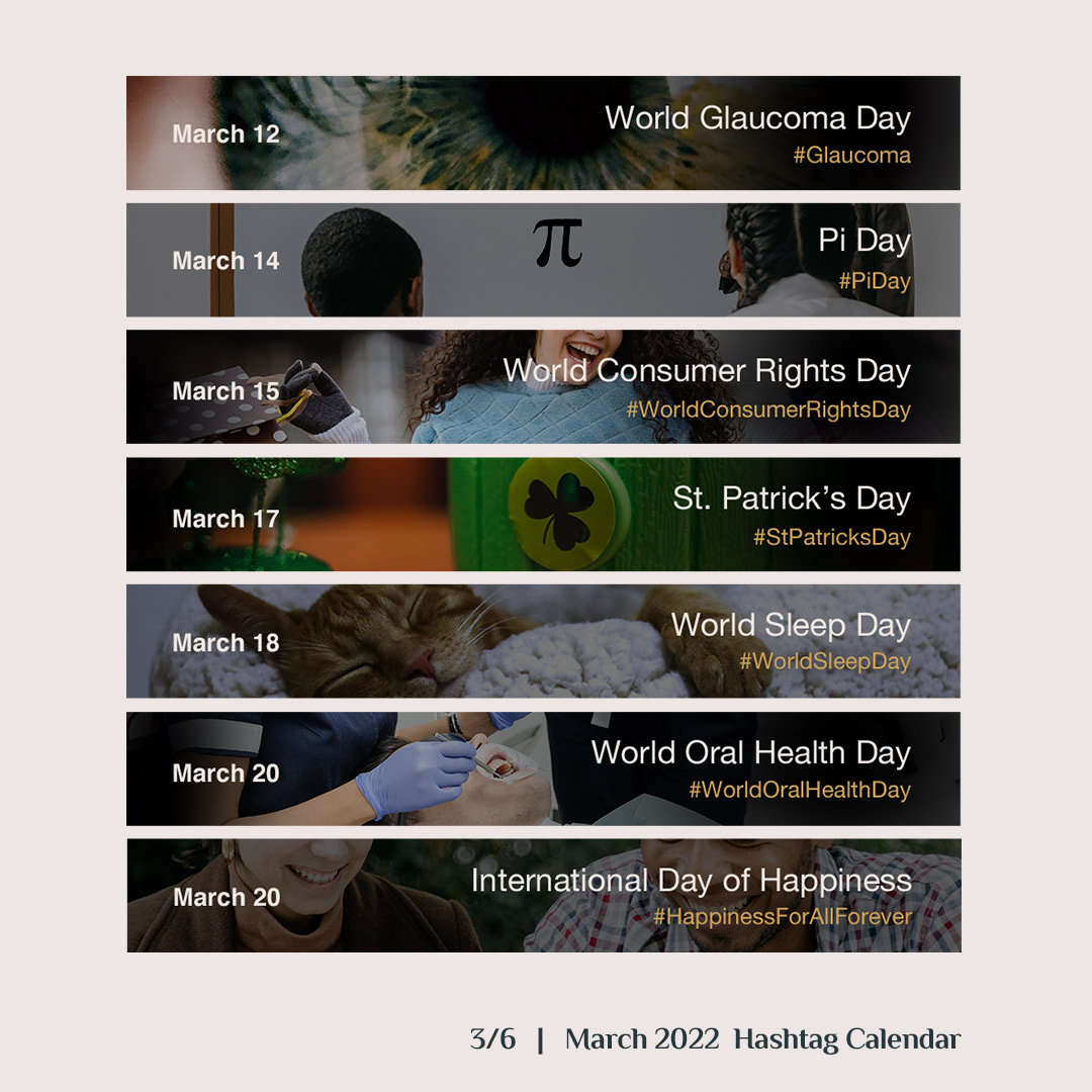 socialwanted's tweet photo. It's March! Are you ready to welcome spring? 🍃
Here are some interesting hashtags to consider using in your next piece of content!
Have something to add? We’d love to hear them!
#ContentCalendar #ContentCreator https://t.co/DHOynLyjpb