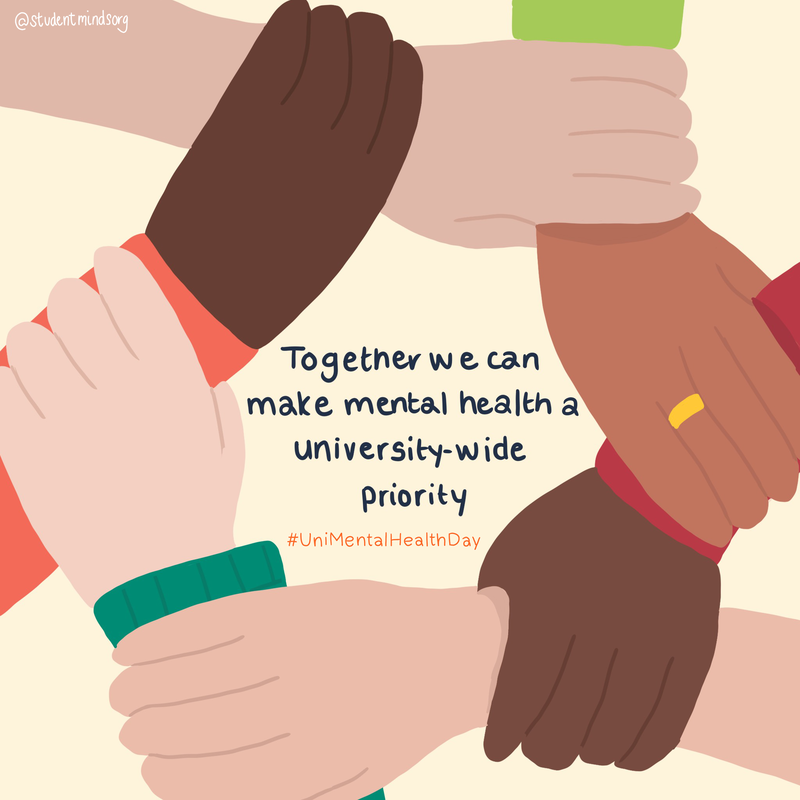 Together we can make mental health a university-wide priority #UniMentalHealthDay 🧡