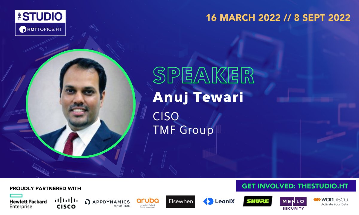 HotTopicsHT's tweet photo. Delighted to announce that Anuj Tewari (@MailAnuj) of @TMFGroup will be joining 100+ global technology speakers in our upcoming flagship event, The Studio on March 16th and September 8th 2022.

Speak at the Studio: https://t.co/HTFPWmfB6h https://t.co/8PrFerdwzi