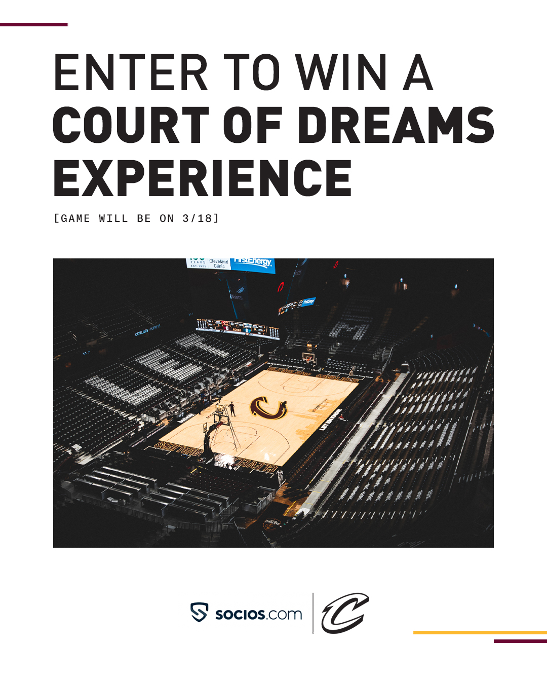 Cleveland Cavaliers on Twitter "Win the Cavs experience of your dreams