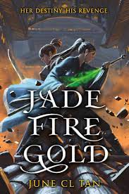 LmcWarrior's tweet photo. Aspen Billian won our Feb Blind Date with a Book Prize Rate your Date entry recommending Jade Fire Gold by June CL Tan:this book has everything, slow burn romance, magic, morally gray characters & it sets up for a sequel!#ReadAcrossCCSD @wandohighschool @vocalccsd @junescribbles https://t.co/mSnYTvHgHF