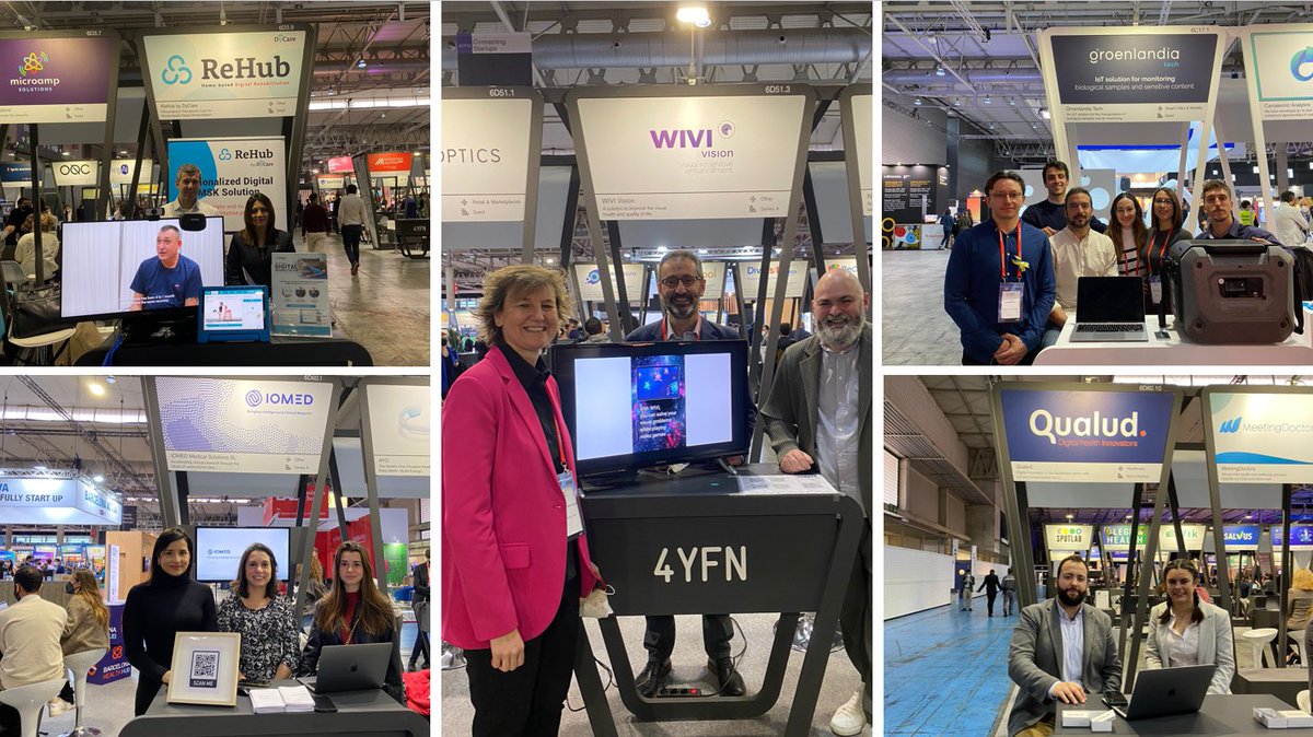 Day 3⃣ at the #MWC2022!

Make another stop at the <a href="/4YFN_MWC/">4YFN</a> booths and meet more #CataloniaBioHT companies!

#WeAreCataloniaBioHT
#startup #4YFN22 #health #healthtech #biotech #medtech #networking
