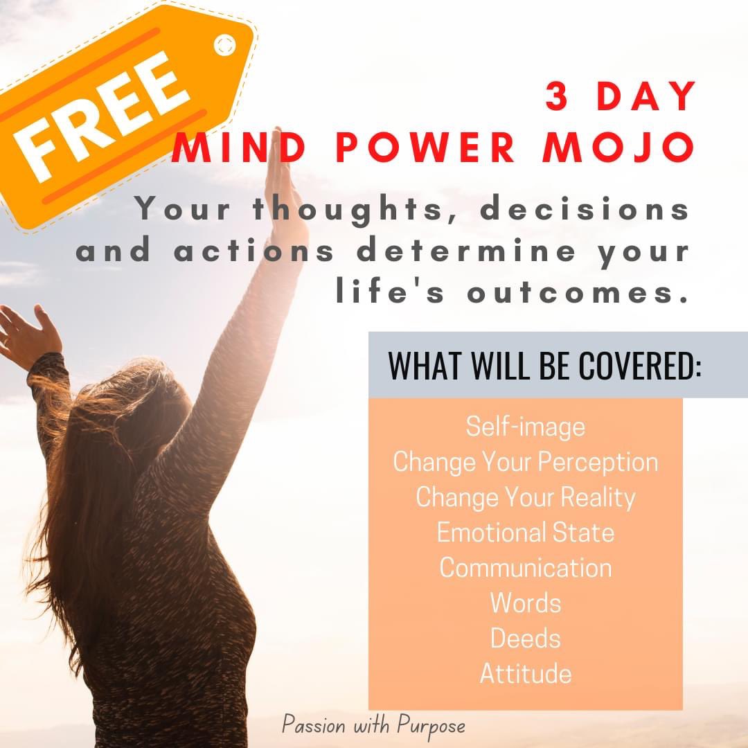 𝐅𝐑𝐄𝐄 📣
𝟑 𝐃𝐀𝐘 𝐌𝐈𝐍𝐃 𝐏𝐎𝐖𝐄𝐑 𝐌𝐎𝐉𝐎
DOWNLOAD IT NOW - bit.ly/3HG8rct 
🧠Learn how to apply powerful techniques &amp; principles to maximise your personal power. #mindpower #workfromhome #change #success