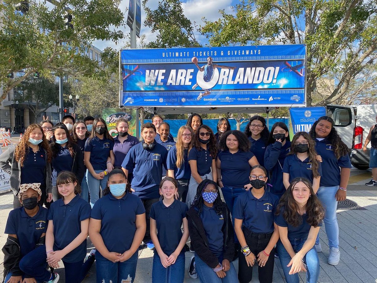HorizonMiddle's tweet photo. Horizon’s choir is on a roll! Friday they wowed audiences, singing a Hamilton medley at the Orlando Magic game at the Amway Center! This week, they performed at MPA, earning Excellent ratings on stage, and a superior in sight reading, Go Eagles! @Osceolaschools @sdocarts https://t.co/l9CEyLaWPK