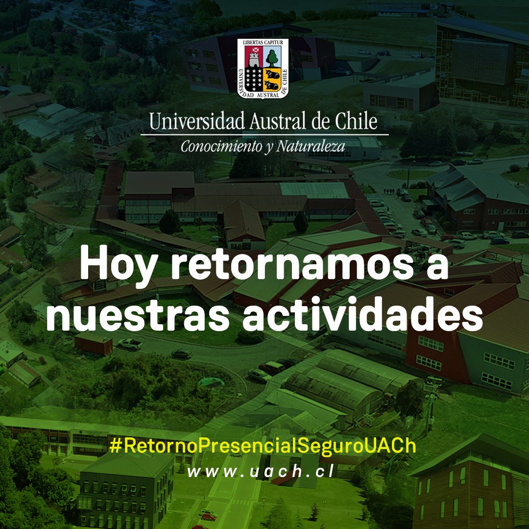 HOY, 🗓️ miércoles 2 de marzo, la Universidad Austral de Chile🐧 reanuda sus actividades en sus sedes y campus, en #Valdiviacl, #Osorno, #PuertoMontt y #Coyhaique, tras el receso universitario de verano. ¡Bienvenid@s a la UACh!