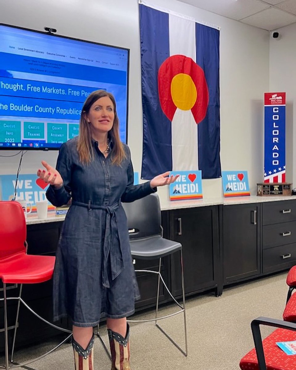 heidiganahl's tweet image. Great start to the morning after caucus speaking w/Boulder County GOP! We have a great opportunity to take back our state this fall &amp;amp; get back to trusting Coloradans to make good decisions for their families, businesses &amp;amp; health #HeidiForGov #ColoradoFreedom #TrustThePeople