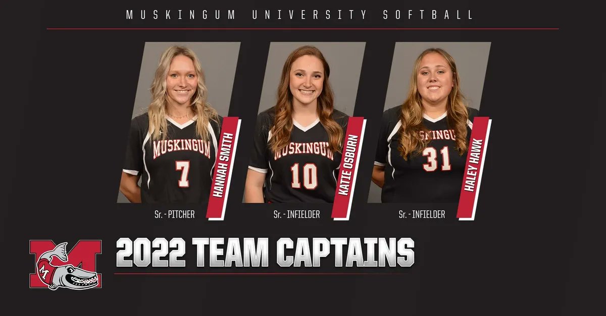 <a href="/MuskingumUnivSB/">Muskingum Softball</a> Head Coach Kari Winters has announced the selection of captains for the 2022 season. buff.ly/3tqUbiO #DefendTheM