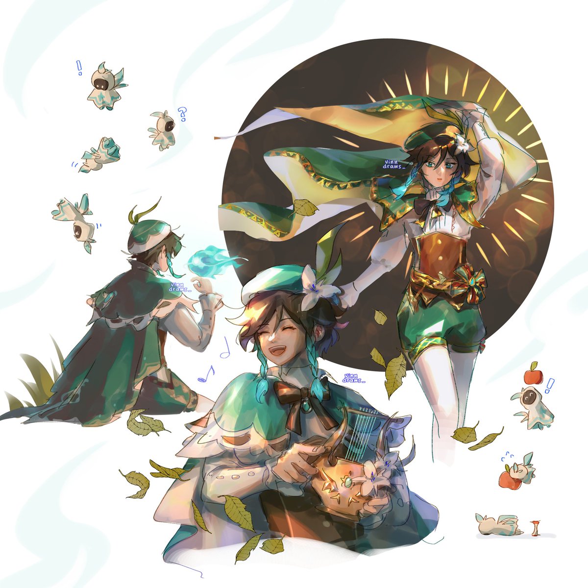 vinndraws_'s tweet photo. venti !! 🍃 #原神 #genshinimpact #venti https://t.co/XIx2id0pRE