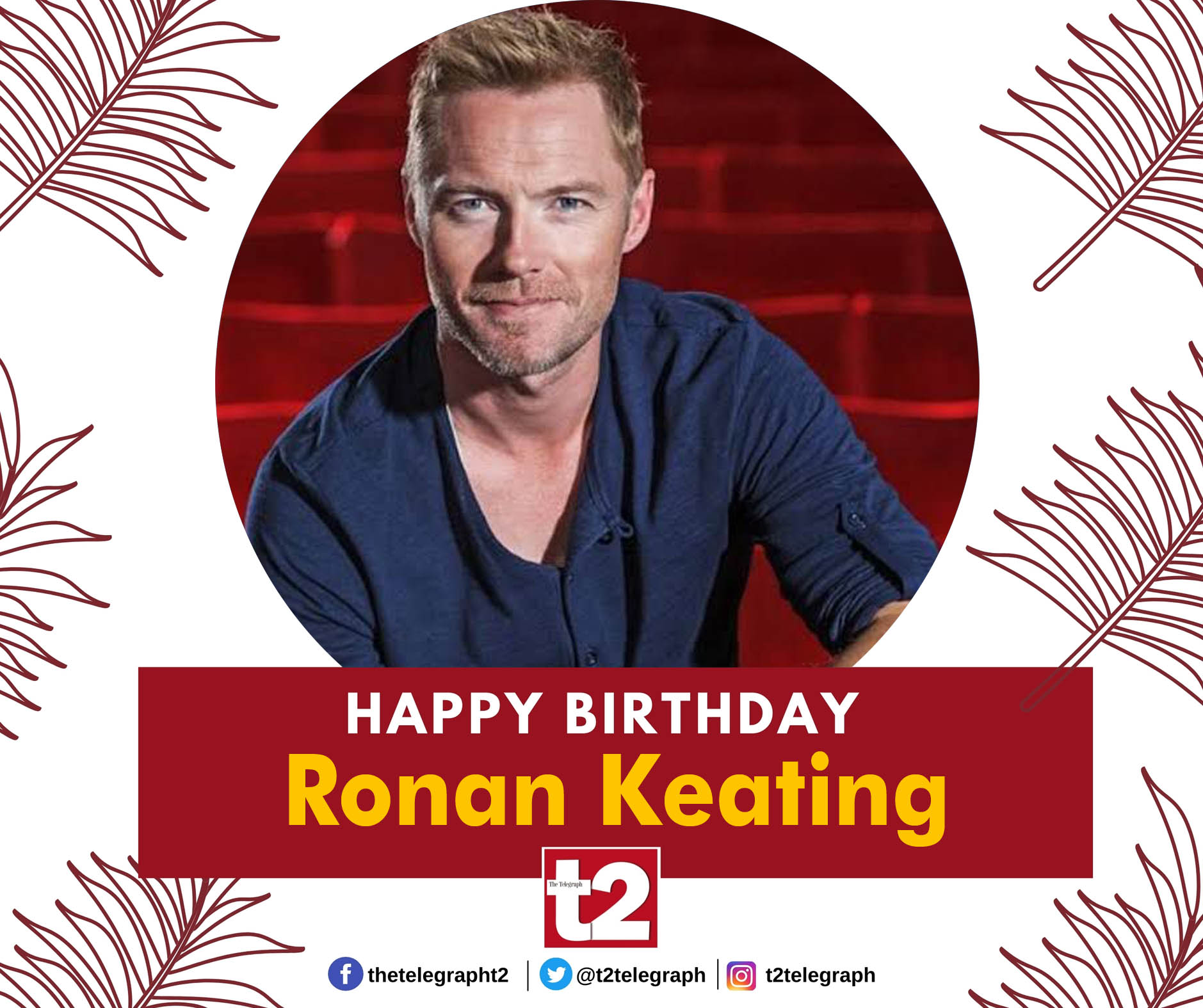Happy birthday Ronan Keating, the man who always delivers tasteful ballads. 
