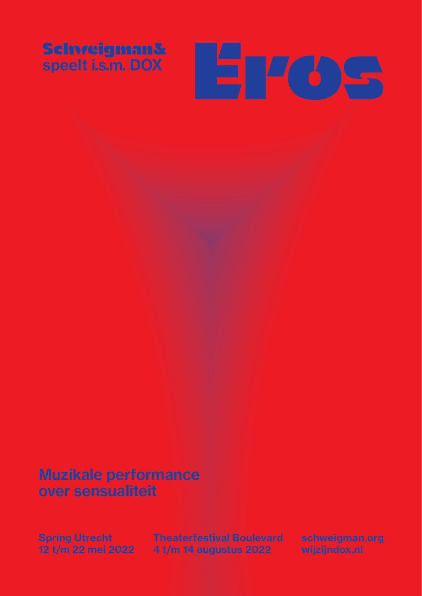 Het campagnebeeld van de nieuwe performance Eros is klaar, met dank aan onze vormgevers van @HOAX_Amsterdam . 👏

Eros i.s.m. <a href="/wijzijnDOX/">Wij zijn DOX</a>  is vanaf 12 mei in Utrecht te zien op <a href="/SpringUtrecht/">SPRING</a>, deze zomer op <a href="/Julidans/">Julidans</a> en @TFBoulevard. schweigman.org/eros