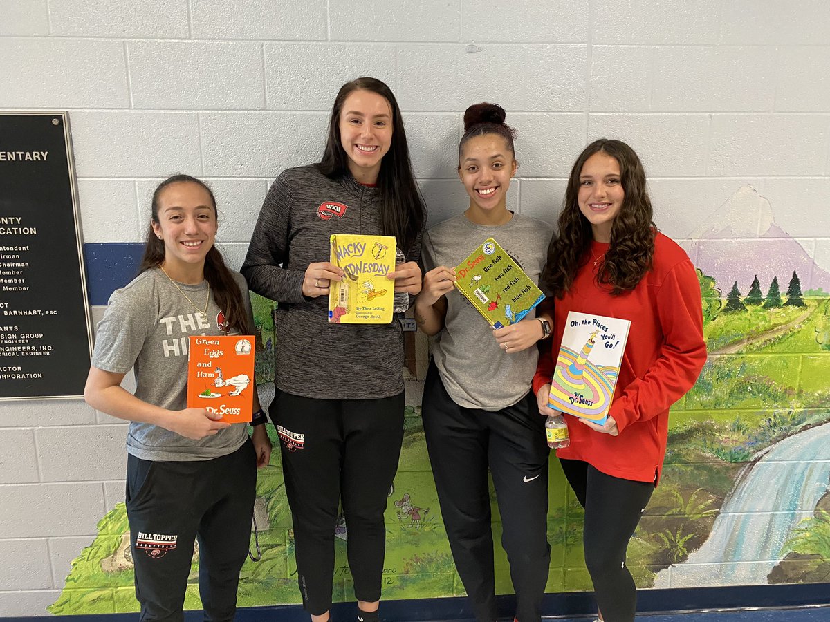 Alexis, Selma, Jaylin and Macey volunteered at Rockfield Elementary this morning!