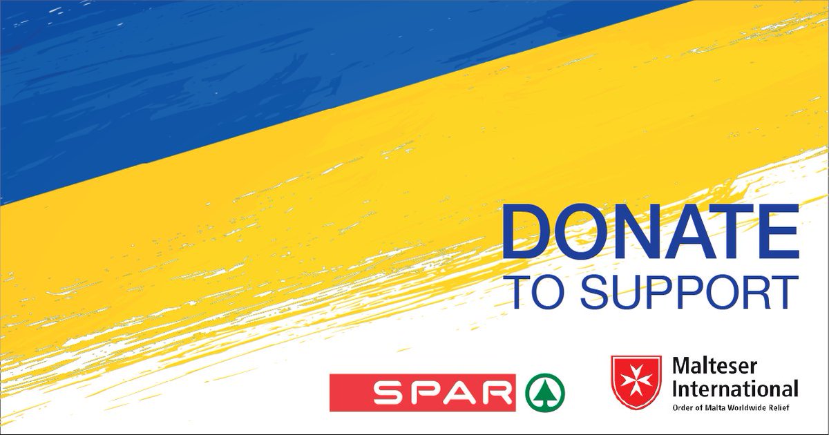 Please support <a href="/SPARInt/">SPAR International</a> and <a href="/MalteserInt/">Malteser International</a> who are working together to help the victims of the war in Ukraine. Donate now at: bit.ly/3C8zCf5

#charity #donate #help #ukraine
