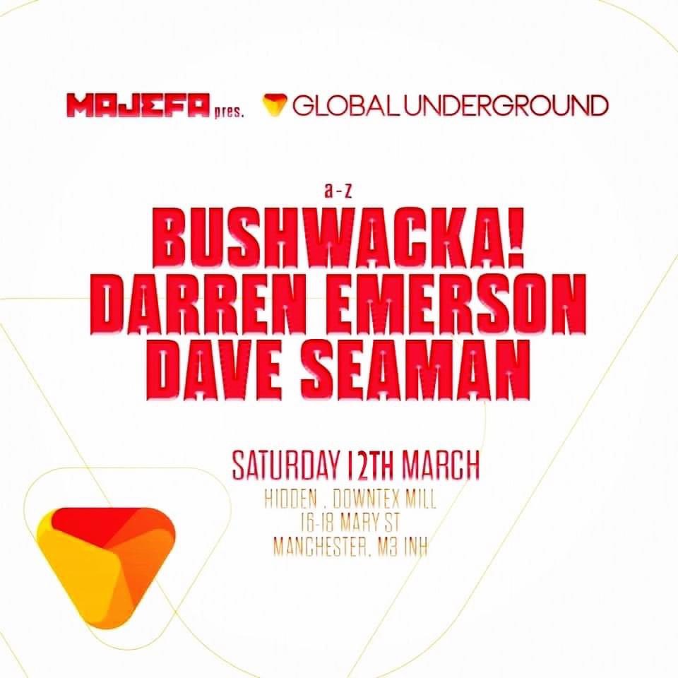 Majefa (@majefa) on Twitter photo Next week! <a href="/bushwacka_ofc/">Bushwacka</a> <a href="/daveseaman/">Dave Seaman</a> <a href="/darrenemerson/">Darren Emerson</a> <a href="/HiddenClubMCR/">Hidden</a> <a href="/GU_Music/">Global Underground</a>
skiddle.com/e/35785716 Next week! <a href="/bushwacka_ofc/">Bushwacka</a> <a href="/daveseaman/">Dave Seaman</a> <a href="/darrenemerson/">Darren Emerson</a> <a href="/HiddenClubMCR/">Hidden</a> <a href="/GU_Music/">Global Underground</a>
skiddle.com/e/35785716