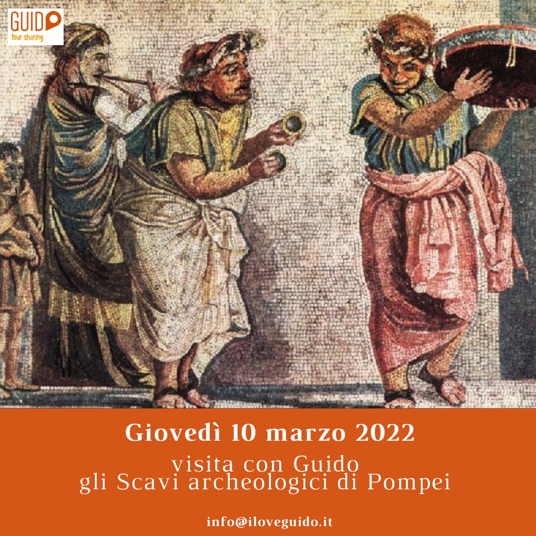 toursharing's tweet photo. Continua l'organizzazione della visita agli #scavidipompei.....cosa aspetti?! partecipa anche tu giovedì 10 marzo 2022 ad un tour indietro nel tempo
Scrivi a info@iloveguido.it per avere maggiori informazioni

#pompei #iloveguido #turismo #cultura #parcoarcheologicodipompei #arte https://t.co/r5iVIswW0V