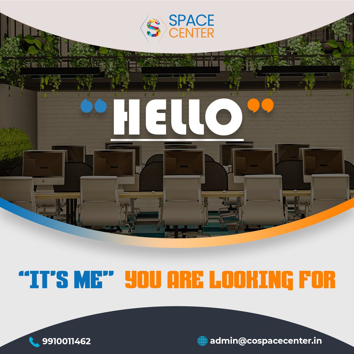 SpaceCenter360's tweet photo. Of course, it is Space Center you are looking for. One of the premium coworking at Faridabad. 

Be a part of Space Center Community 

Contact us at +91 9910011462 and book your seat now.

#coworking #coworkingfaridabad #premiumcoworking #spacecenter #spacecenterfaridabad https://t.co/SrYKDooHzG