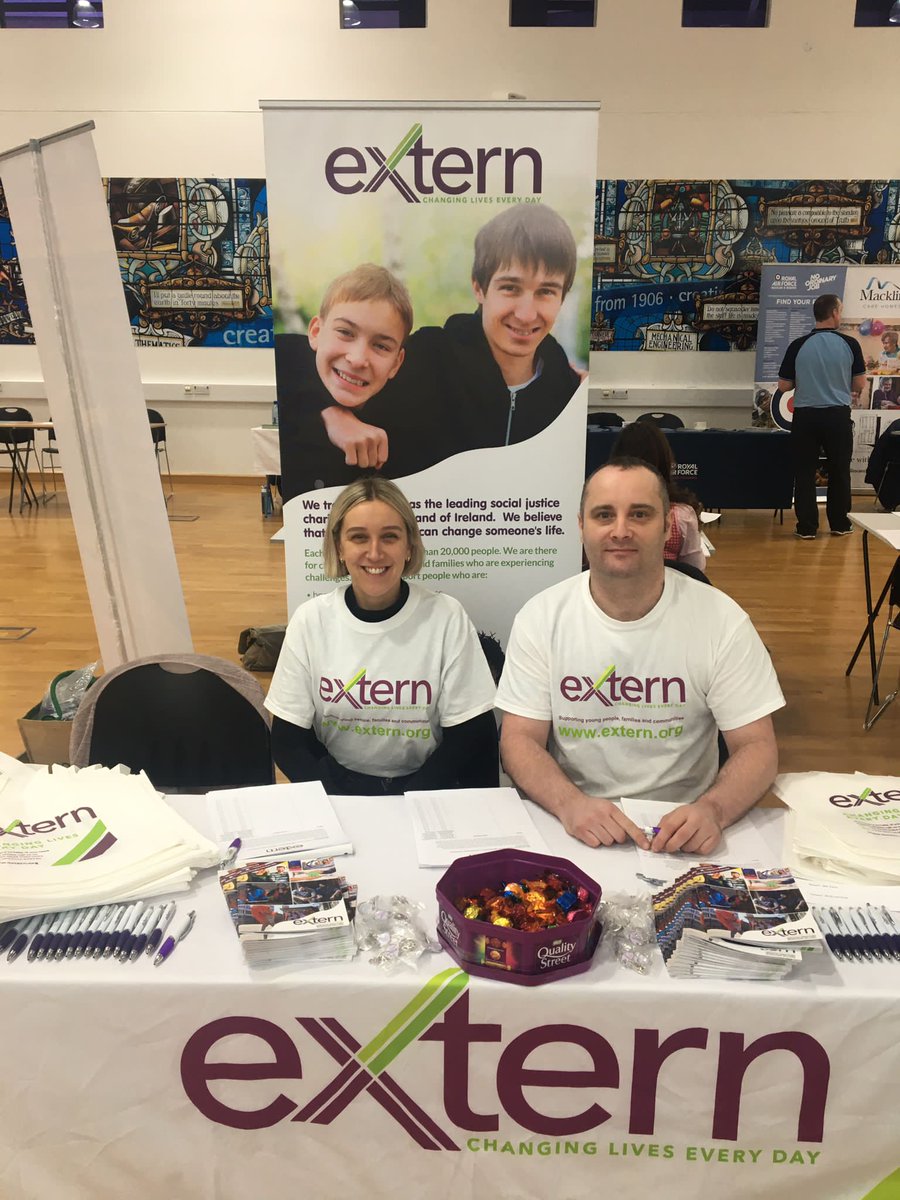 ExternCharity's tweet image. It was great to get back out again and have the opportunity to chat with the health and social care students studying at @bfastmet

If you couldn&apos;t make today and would like to keep up to date with our latest roles, sign up to our #job alerts below.

👉  extern.org/sign-up-for-ex…