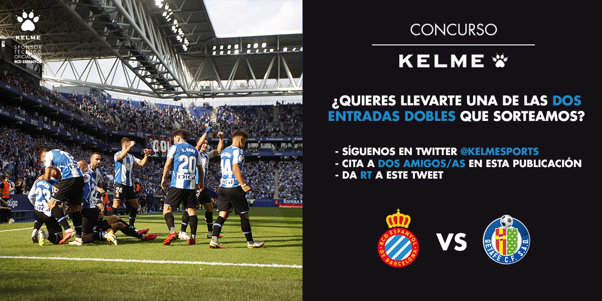 Kelmesports's tweet photo. 💥SORTEO💥

¡Vente al @RCDEspanyol - Getafe!

¡𝐒𝐨𝐫𝐭𝐞𝐚𝐦𝐨𝐬 𝐝𝐨𝐬 𝐞𝐧𝐭𝐫𝐚𝐝𝐚𝐬 𝐝𝐨𝐛𝐥𝐞𝐬!

Cada comentario mencionando a dos amigos/as diferentes contará como una participación adicional 🤟

¡Anímate! ¡Tienes hasta el viernes a las 10h para participar! https://t.co/macn6h8RMI