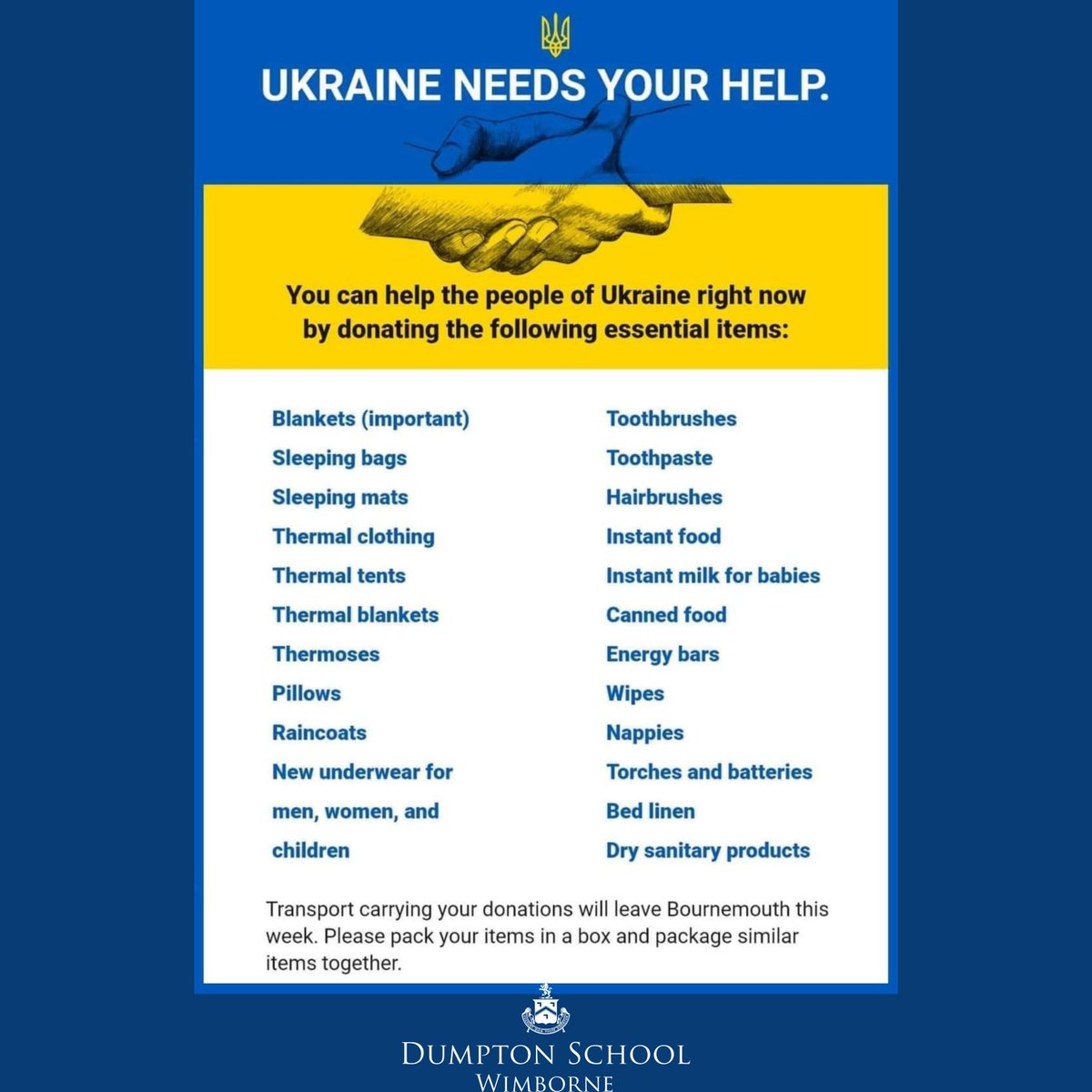 🇺🇦To everyone in the Dumpton Family🇺🇦
Please see the post below for more information. 
Thank you in advance for your support.
facebook.com/dumpton/posts/…
#SupportForUkraine