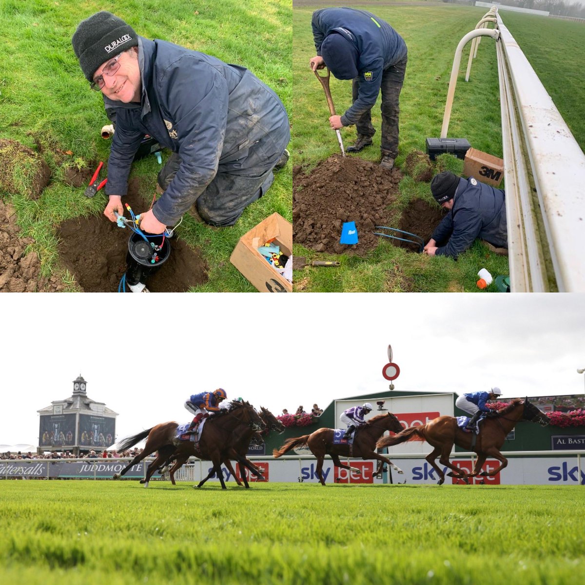 York Racecourse (@yorkracecourse) on Twitter photo To celebrate #Groundsweek @thegma we’re showcasing the work delivered by our Grounds Team. We’ve been improving the racecourse’s irrigation system, involving ground management, plumbing & electrical skills, which Kevin Upton and Neil Rankeillor brilliantly demonstrate here 👆🏻😍🐎 To celebrate #Groundsweek @thegma we’re showcasing the work delivered by our Grounds Team. We’ve been improving the racecourse’s irrigation system, involving ground management, plumbing & electrical skills, which Kevin Upton and Neil Rankeillor brilliantly demonstrate here 👆🏻😍🐎