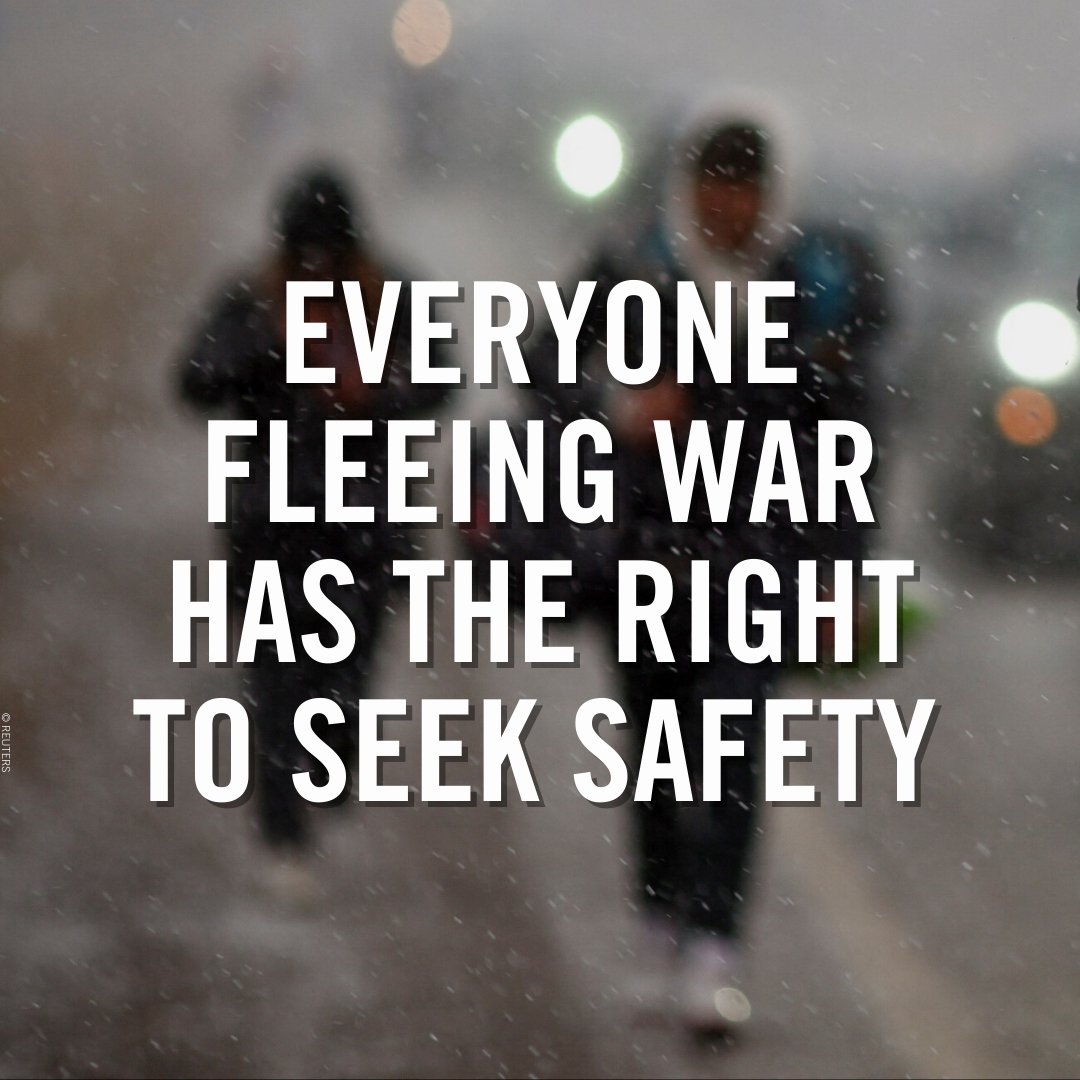 amnesty's tweet photo. The right to seek asylum is a human right. https://t.co/MbjlCYqUAV