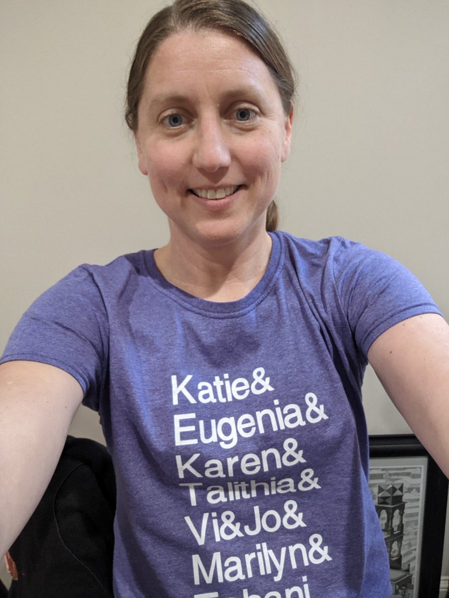 Dana_MathEd's tweet photo. To kick off Women's History Month I wore my new modern #mathgals t-shirt! I can't wait to see what new female mathematicians my #math470 students introduce me to with our #MathematiciansProject!
#WomeninMath #WomenDoMath #iteachmath #WHM https://t.co/u9kHNAXvqS