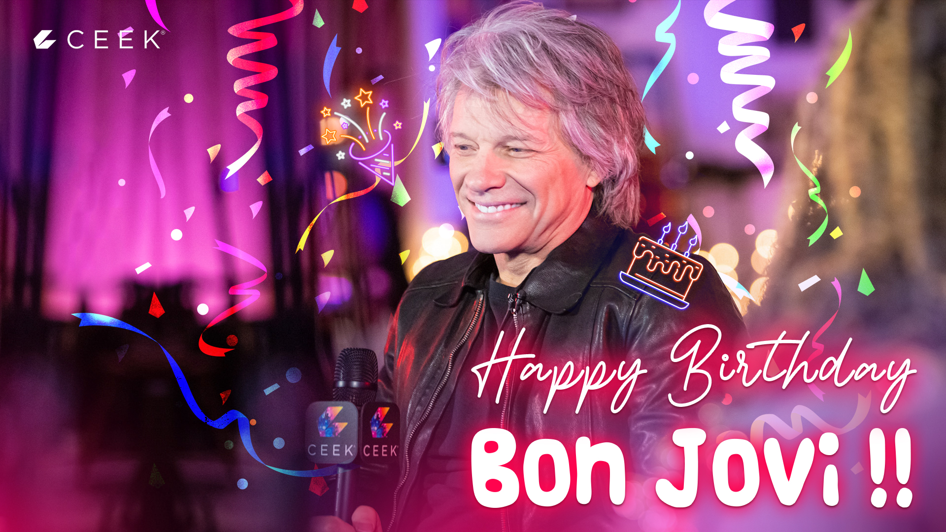 Happy Birthday Jon Bon Jovi! Enjoy exclusives  on   $Ceek 
