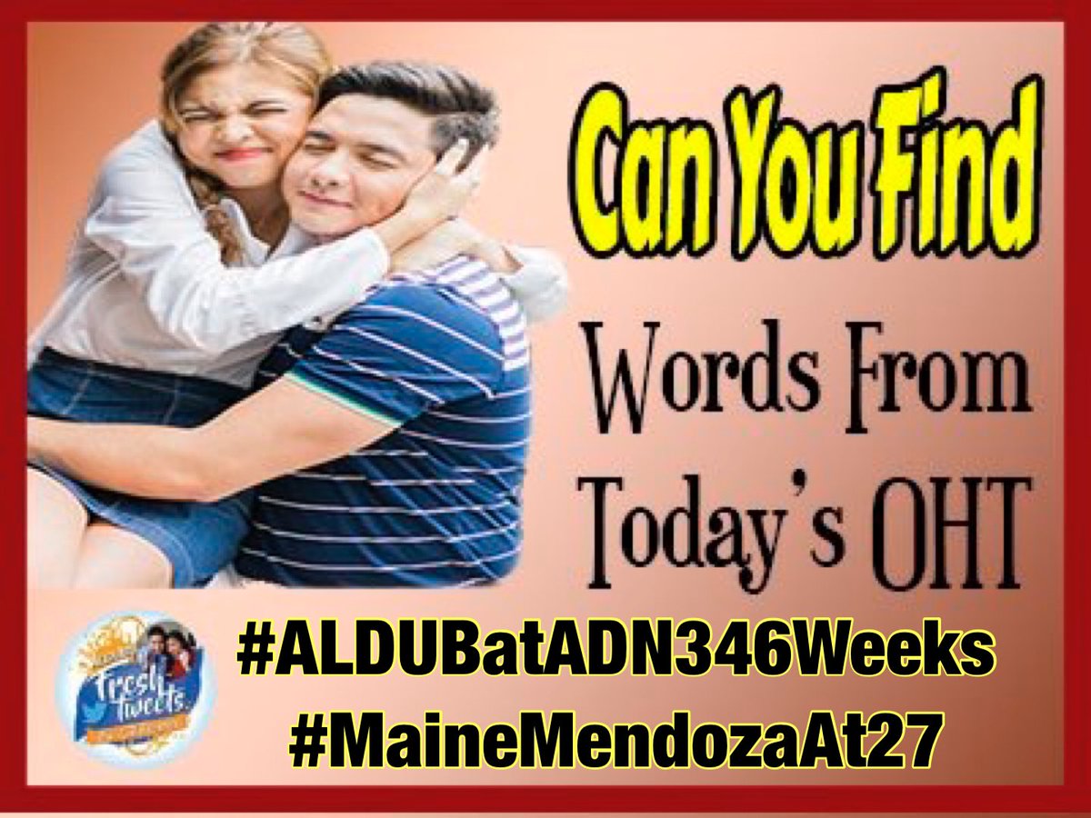 ALDUB_FTnQTees ᴬᴰᴺ 😌 (@aldubftnqt) on Twitter photo Game 4 Word Hunt #ALDUBatADN346Weeks
#MaineMendozaAt27
<a href="/elaineRequina2x/">@SisElaine❤</a> <a href="/GlianeMarienell/">Marienell Gliane</a> <a href="/clarita_mate/">Clarita Mate</a> <a href="/icanBestrong02/">@HeartOfMaine1🌸</a> <a href="/NoraNoraCampos/">❤️🌺</a> <a href="/Cassy1614/">@Cthoughts4</a> <a href="/momshiehoties1/">@SanaAll🥰</a> <a href="/aldubcgt1/">🌷aldubcgt1🍁 (Parody acct)</a> <a href="/lac_san/">SanLac</a> <a href="/ginsanlaxa11/">Ginzky 🤍❤️🤍</a> Game 4 Word Hunt #ALDUBatADN346Weeks
#MaineMendozaAt27
<a href="/elaineRequina2x/">@SisElaine❤</a> <a href="/GlianeMarienell/">Marienell Gliane</a> <a href="/clarita_mate/">Clarita Mate</a> <a href="/icanBestrong02/">@HeartOfMaine1🌸</a> <a href="/NoraNoraCampos/">❤️🌺</a> <a href="/Cassy1614/">@Cthoughts4</a> <a href="/momshiehoties1/">@SanaAll🥰</a> <a href="/aldubcgt1/">🌷aldubcgt1🍁 (Parody acct)</a> <a href="/lac_san/">SanLac</a> <a href="/ginsanlaxa11/">Ginzky 🤍❤️🤍</a>
