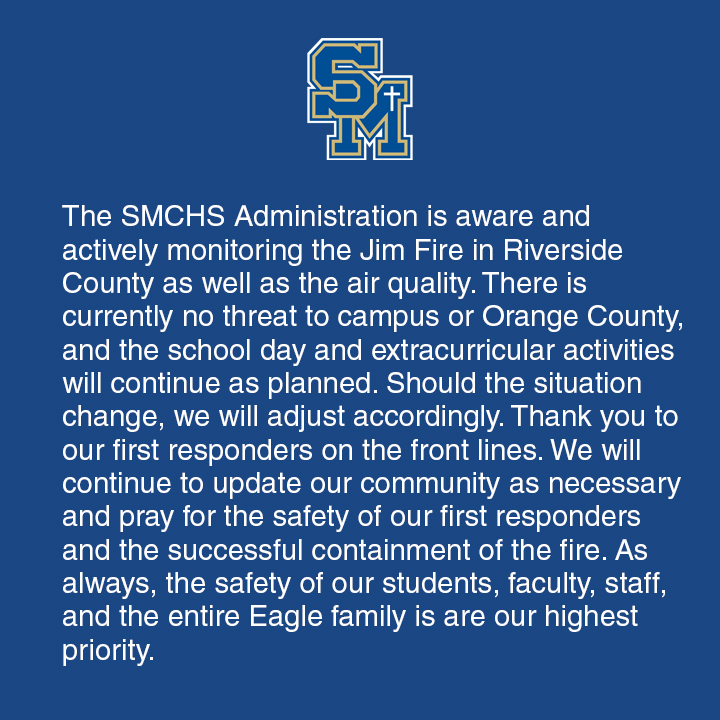 📢 ❗ Announcement regarding the Holy Jim Fire ❗📢
