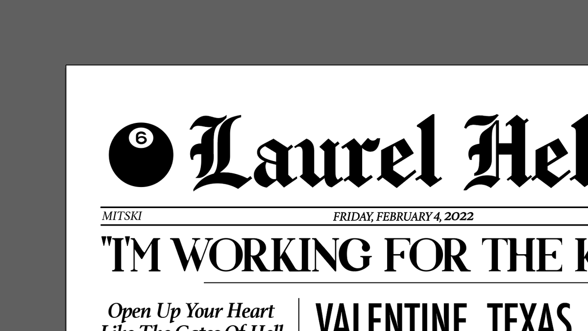 working on a Laurel Hell poster i promise 