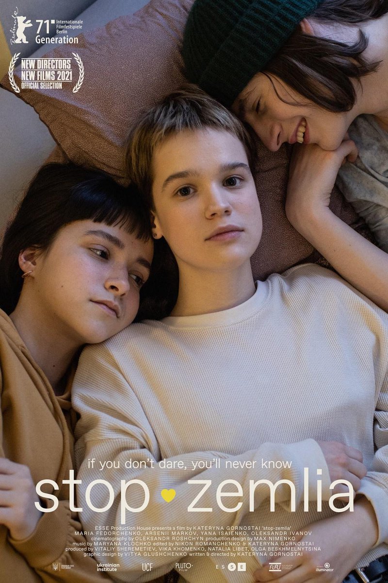 SpectacleNYC's tweet image. APRIL:

in collaboration with Altered Innocence, we're hosting a limited engagement of Kateryna Gornostai's visceral, sensitive coming-of-age debut 𝙎𝙩𝙤𝙥-𝙕𝙚𝙢𝙡𝙞𝙖 (Стоп-Земля, 2021) - with ticket $ donated towards friends' mutual aid in Ukraine. Dates &amp;amp; details soon 💙💛