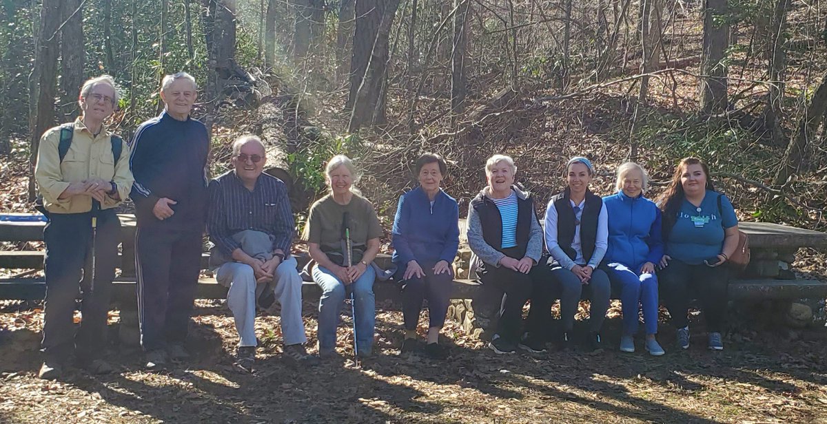 PCSCSeniors's tweet image. Yesterday, we took advantage of the early Spring-like weather by hiking the new Sassafras Loop at Paris Mountain State Park. It is nice to live within a short distance  from many amazing trails for outdoor exercise opportunities. #SeniorWellness #FoothillsRetirementCommunity