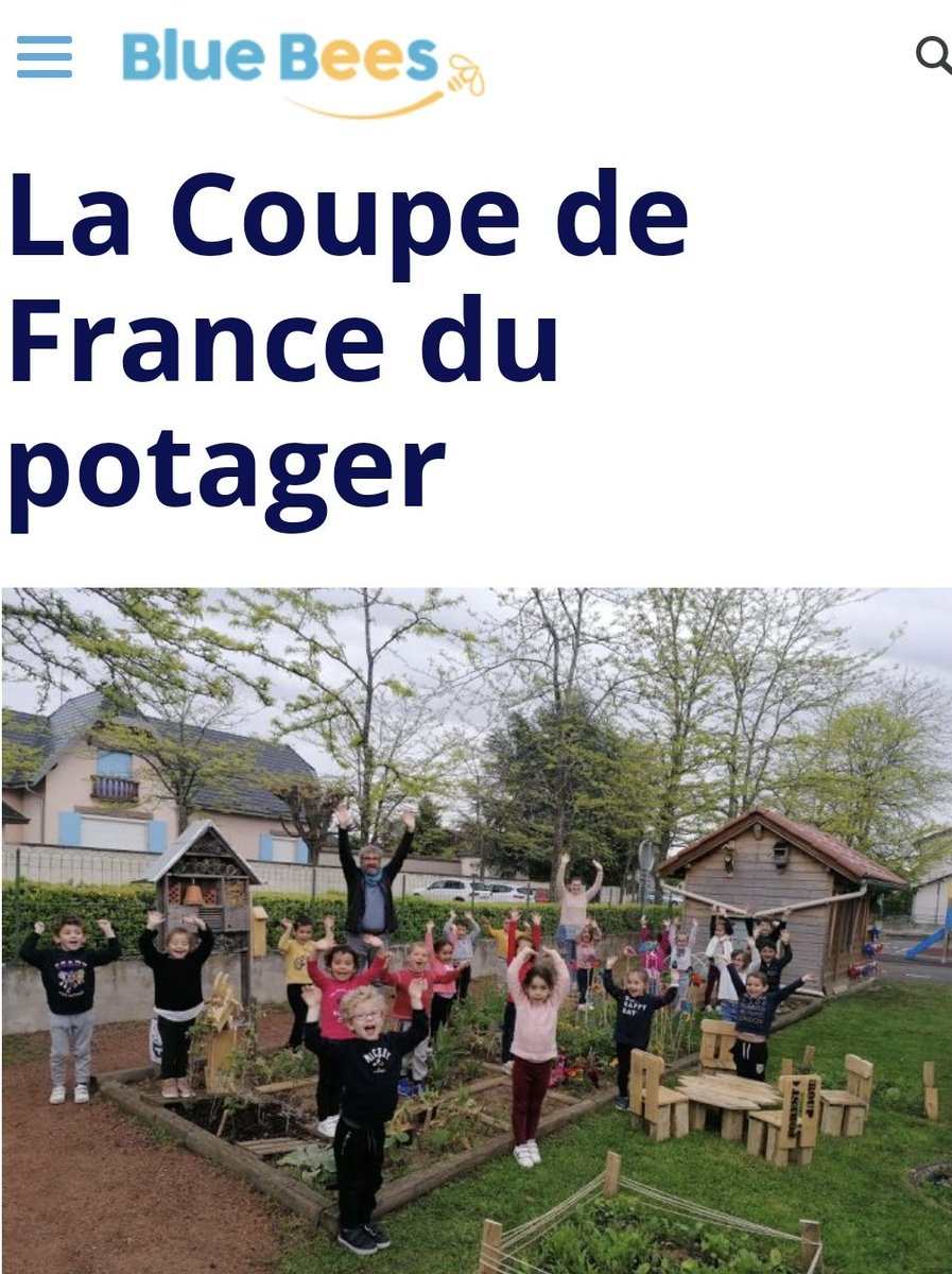 #LaCoupedeFranceduPotager un dispositif d’accompagnement &amp; de mobilisation des jeunes, des établissements scolaires &amp; des familles en faveur de l’alimentation durable &amp; de la nature
Ouvert à tous nos potes âgés de peu d'années😜
<a href="/landestini/">Landestini, La terre est notre destin.</a> <a href="/Fanny_Agostini/">Fanny Agostini</a>
bluebees.fr/fr/project/978…