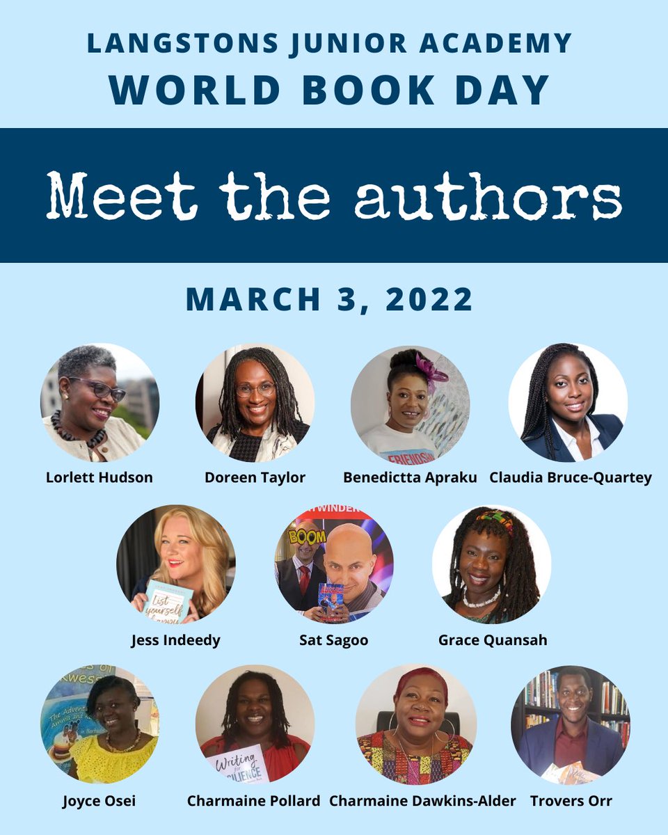 jessindeedy's tweet photo. I’m really excited to celebrate diversity with these wonderful fellow authors on #WorldBookDay tomorrow for East London’s Langstons Junior Academy! 

I’m looking forward to teaching the kids my methods from #listyourselfhappy so they can learn to cultivate a happiness practice. https://t.co/AlcGKLPmtw