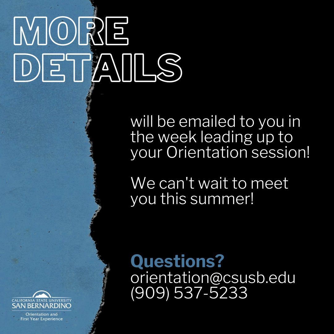 WELCOME to our new Coyote admitted for Fall 2022! We're excited to announce Orientation registration is open! Visit csusb.edu/orientation for details &amp; dates!  #CSUSBOrientation #Coyote4Life #WelcomeToThePack